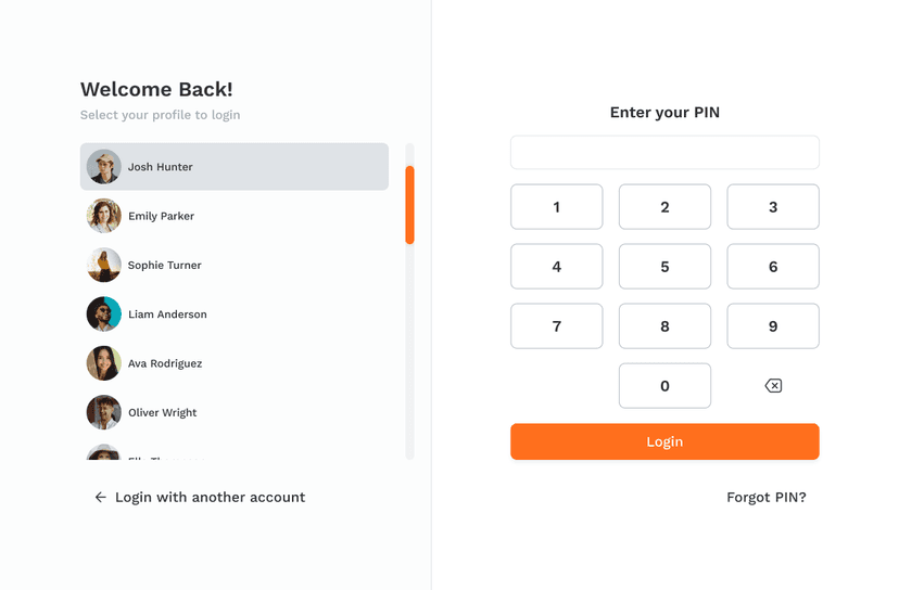 Login Screen